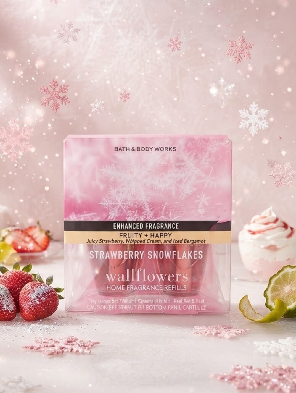 Bath & Body Works Strawberry Snowflakes Wallflowers Refill